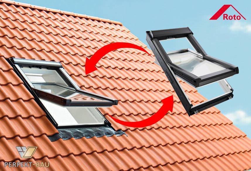 Roto Austausch- und Renovierungsfenster Q4 AV1 für alte Velux bis 1991 (VL, VK, VX, etc) von Roto