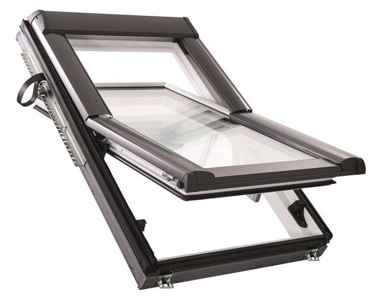Roto Designo Quadro R68C K WD Schwingfenster aus Kunststoff mit Wärmedämmung von Roto