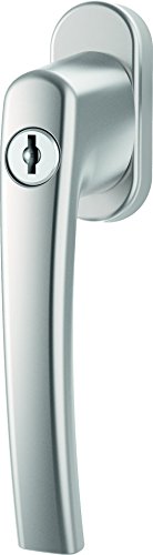 Fenstergriff Roto Line abschließbar 40 Nm natursilber mit Schrauben Vierkantstift 7 x 43 mm von Roto