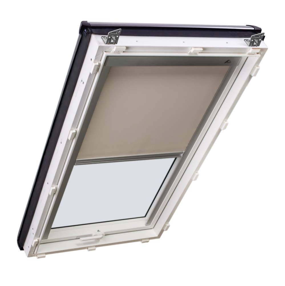 Sparpaket Sunblock" Roto Dachfenster aus Kunststoff mit Eindeckrahmen inkl. Verdunkelungsrollo ZRV" von Roto