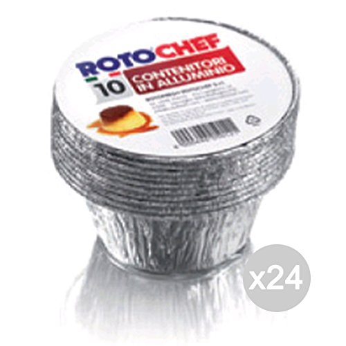 Rotofresh Set 24 Aluminiumwanne + Deckel Budino 10 Crem-C Cibi und Küche von Rotofresh