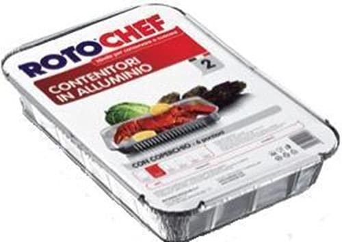 Rotofresh Set mit 12 Aluminiumwanne G2 + Deckel 6 Anschlüsse 2 Stück Cibi und Küche von Rotofresh
