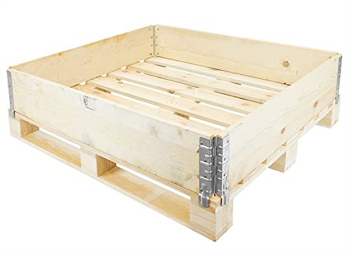 Holzaufsatzrahmen 1200x1000x200mm | 4 Scharniere | ISPM 15 & faltbar von Rotom