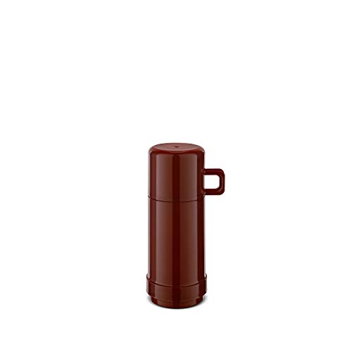 ROTPUNKT Isolierflasche 60 JESPER 0,25 l | Zweifunktions-Drehverschluss | BPA Frei - gesundes Trinken | Made in Germany | Warm + Kalthaltung | Glaseinsatz | maroon von ROTPUNKT