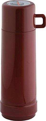 ROTPUNKT Isolierflasche 0,75 L mit integriertem Becher - Hochwertige Isolierkanne Made in Germany I Bis zu 24 h heiß & 36 h kalt (Jesper 60, Marroon) von ROTPUNKT