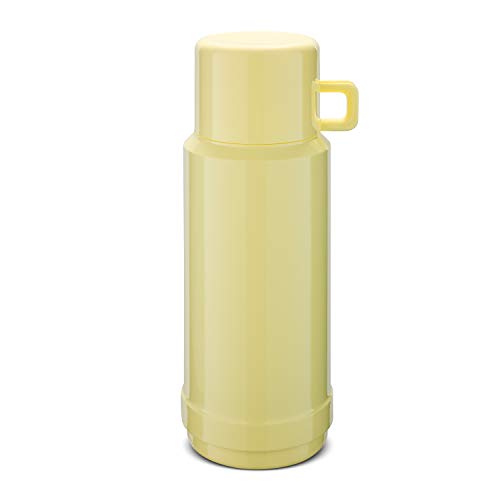 ROTPUNKT Isolierflasche 60 Jesper 1,0 l | Zweifunktions-Drehverschluss | BPA Frei- gesundes Trinken | Made in Germany | Warm + Kalthaltung | Glaseinsatz | Vanilla von ROTPUNKT