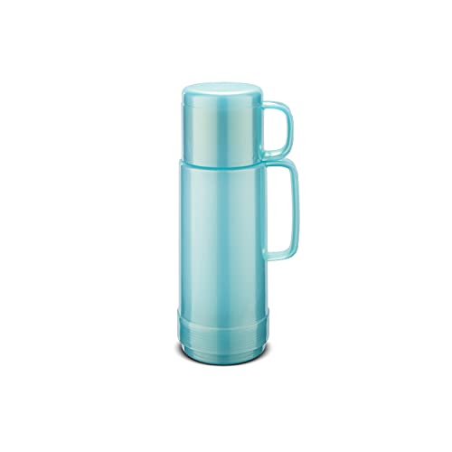 ROTPUNKT Premium Isolierflasche 80 ANDREAS I Thermokanne I Trinkflasche I isolierkanne I schadstoffrei I Babynahrung I Thermoflasche I Glaseinsatz I 500ml, shiny aquamarin von ROTPUNKT