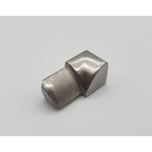 10 Stück Innenecken Rundprofil 8 mm gebürstet für Edelstahlschienen Rotthues Fliesenschiene Viertelkreisprofil von Rotthues