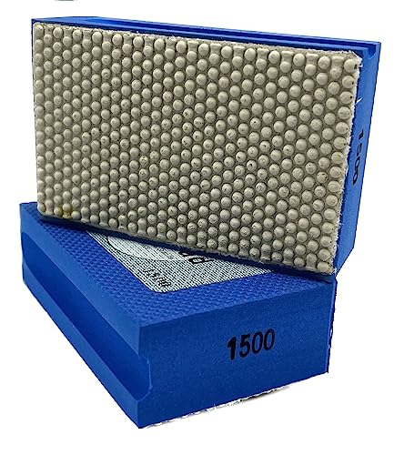 Diamant Handschleif Pad #1500 Blau für Fliesen, Keramik, Marmor, Granit, Natur- oder Kunststein sowie Glas von Rotthues