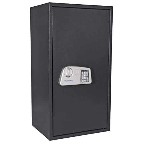 Rottner Möbeltresor Noah 6 Elektronikschloss mechanische Notöffnung BxHxT 45x85x36 cm 2 herausnehmbare Fachböden Filzeinlage inkl. Befestigungsmaterial von ROTTNER TRESOR