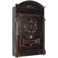 Rottner Tresor Briefkasten »Udine«, braun, Aluminium, (B x H:) 26 x 41 cm von Rottner Tresor