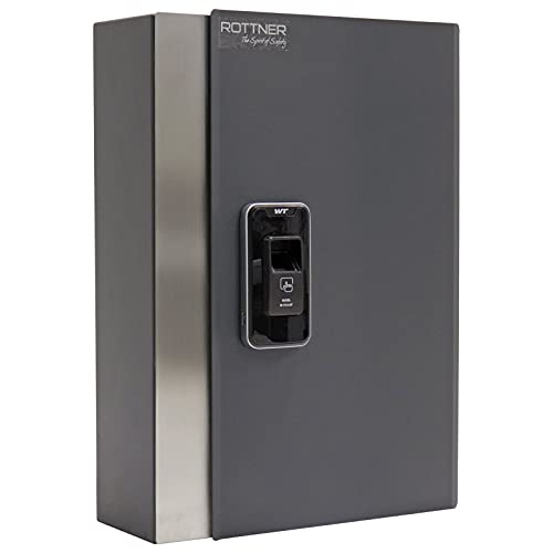 Rottner Schlüsseltresor Key Pro 68, Fingerprint, Anthrazit Schlüsselschrank, 385 x 265 x 95 von Rottner