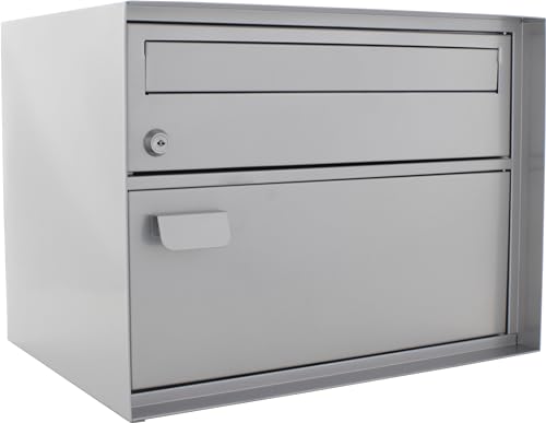 Rottner Paketbriefkasten Edelweiss, Zylinderschloss mit 2 Schlüssel, Stahl, BxH 415x310 mm, Befestigungsmaterial inklusive, Namensschild von Rottner