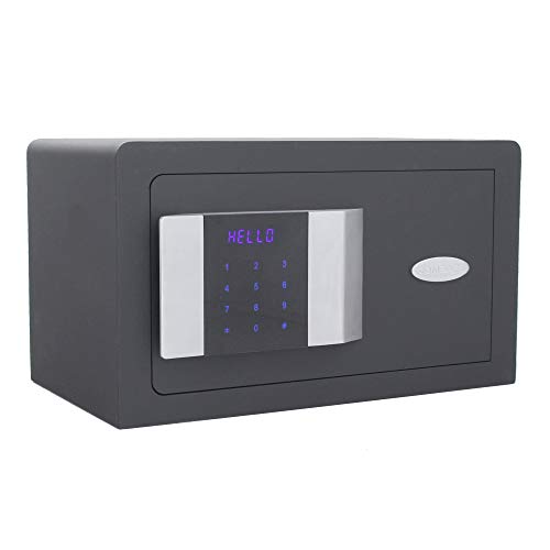 Rottner Hoteltresor Prestige 200 Touchscreen, Elektronikschloss mit elektronischer und mechanischer Notöffnung, anthrazit, BxHxT 35x20x20 cm, LED-Innenbeleuchtung, Teppich, Montagematerial inkl. von Rottner