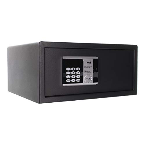 Rottner Elektronik Möbeltresor RFID LAP Elektronikschloss Öffnung mittels RFID-fähigen Karten oder Zahlencode elektronische und mechanische Notöffnung LED-Innenbeleuchtung inkl. Befestigungsmaterial von Rottner