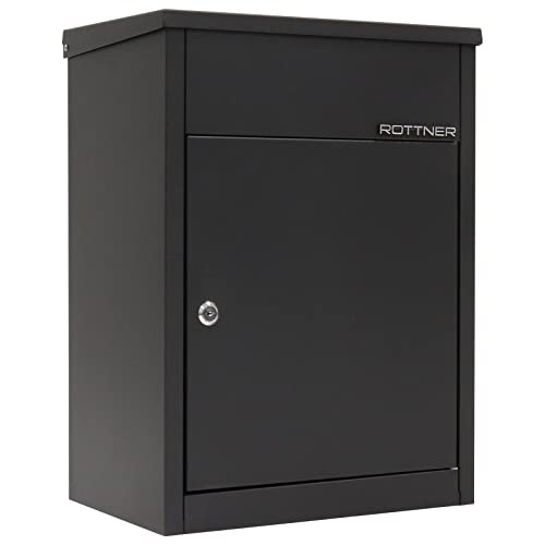 Rottner Parcel Keeper 500 Paketbriefkasten verzinkter pulverbeschichteter Stahl Zylinderschloss 2 Schlüssel Tropfnase großes Fassungsvermögen inkl. Befestigungsmaterial Rottner Parcel Keeper 500 Paketbriefkasten verzinkter pulverbeschichteter Stahl Zylinderschloss 2 Schlüssel Tropfnase großes Fassungsvermögen inkl. Befestigungsmaterial von Rottner