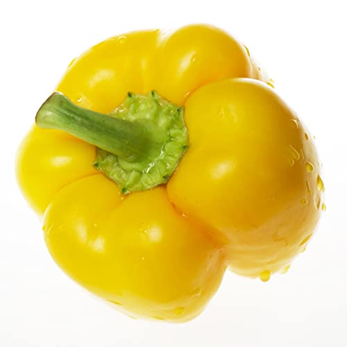 Rotyroya 100 Stück/Beutel Peperoni-Samen, süße, gentechnikfreie, mehrfarbige Gewürz-Gartensamen für Hofgarten Gelb Paprika Samen von Rotyroya