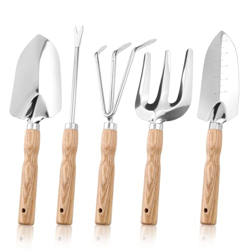 Roucerlin 5-teiliges robustes Gartenwerkzeug-Set von Roucerlin