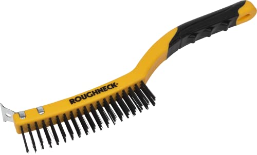 ROUGHNECK Carbon Steel Wire Brush Soft Grip 350mm 14 Inch von Roughneck