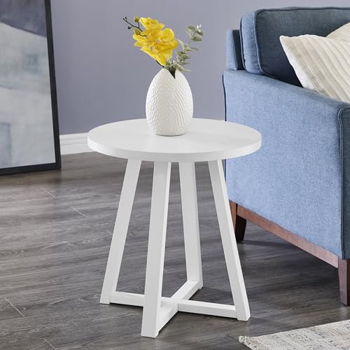 Roundhill Furniture Modern Harmony Wood Beistelltisch, oval, Weiß von Roundhill Furniture
