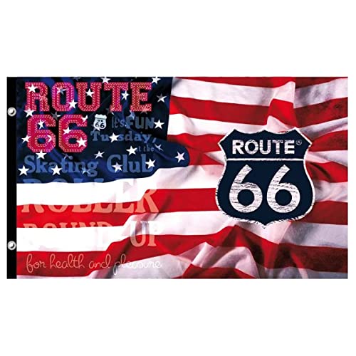 Flagge Route 66 von Route 66