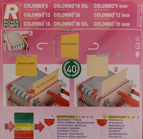 Rover ROVER RICAMBIO: CARTONE FILTRANTE 0-20X20 C Rover ROVER RICAMBIO: CARTONE FILTRANTE 0-20X20 C von Rover pompe