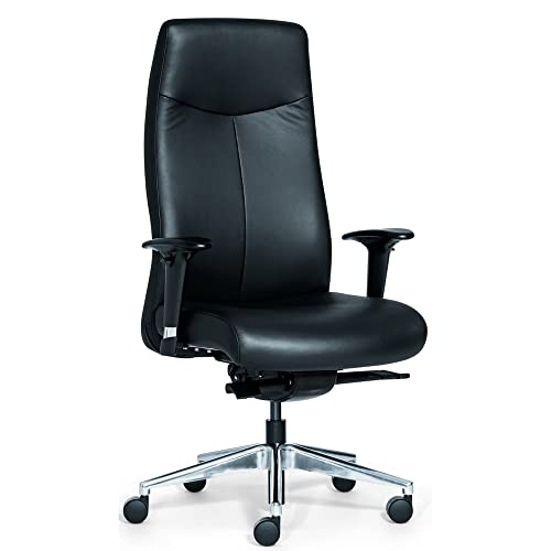 Rovo Chair Bürostuhl/Chefsessel ROVO XL Echtleder schwarz von Rovo Chair