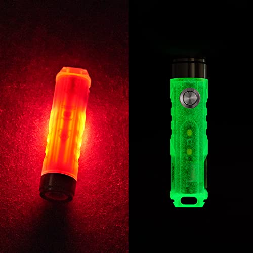 RovyVon A5 G4 Taschenlampe Leuchtkörper 650 Lumen 9 Modi Outdoor Mini EDC Wiederaufladbare High Lumen Multifunktions-Taschenlampen mit Leselicht und Rotlicht von RovyVon