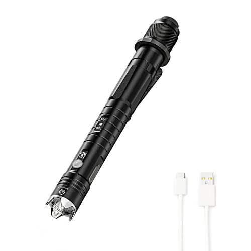 RovyVon H3 Pro Taschenlampe mit Doppelschalter, wiederaufladbare taktische Taschenlampen wasserdicht 5 Modi für Jagd, Camping, Notfall von RovyVon