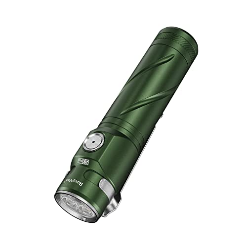 RovyVon S3 Pro 2800 Lumen EDC Taschenlampe, wiederaufladbar, superhell, USB-C, kompakt, hohe Lumen, Arbeits-Taschenlampe mit Magnet (grün) von RovyVon