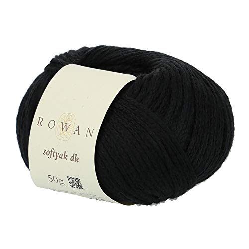 Rowan 9802192-00250 Handstrickgarn, 76% Baumwolle, 15% Yak, 9% Nylon, Black, onesize von Rowan