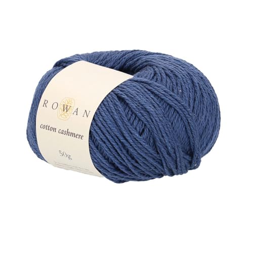 Rowan 9802211-00231 Handstrickgarn, 85% Baumwolle, 15% Kaschmir, Indigo, onesize, 50 Gramm von Rowan