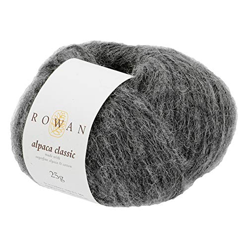 Rowan 9802214-00102 Handstrickgarn, 57% Alpaka, 43% Baumwolle, Charcoal, onesize von Rowan