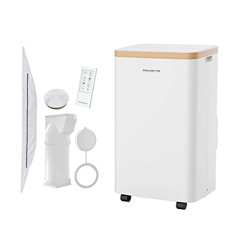 Rowenta AU5610 Turbo Eco Sense tragbare Klimaanlage | leistungsstark | 3000 Watt | große Abdeckung | Energiesparfunktion | leise | einstellbare Ausrichtung | Weiß von Rowenta