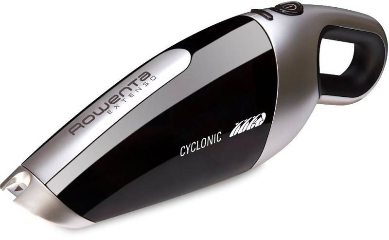 Rowenta Akku-Handstaubsauger Extenso Cyclonic, kabellos, 7,2 V, 350 ml Behälterkapazität, 0,0 W, beutellos, integrierte Teleskopfugendüse, Betriebszeit 16 Min., AC4769 von Rowenta