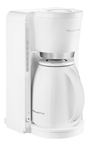 Rowenta CT3801 Filter- Kaffeemaschine Adagio Milano | Mit Kunststoff-Thermokanne | 8-12 Tassen | Weiß/ Edelstahl von Rowenta