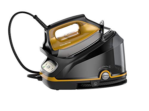 Rowenta Compact Steam Pro DG7644 Dampfbügelstation, 2200, 1100 milliliters, Schwarz/Gelb von Rowenta