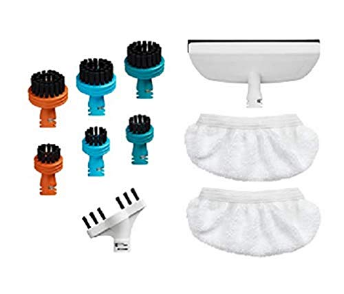 Rowenta Linette Bürstenzubehör Kit Clean & Steam Multi ZR850003 | Viele Aufsätze für verschiedene Oberflächen von Rowenta