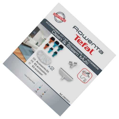 Rowenta Linette Bürstenzubehör Kit Clean & Steam Multi ZR850003 | Viele Aufsätze für verschiedene Oberflächen von Rowenta