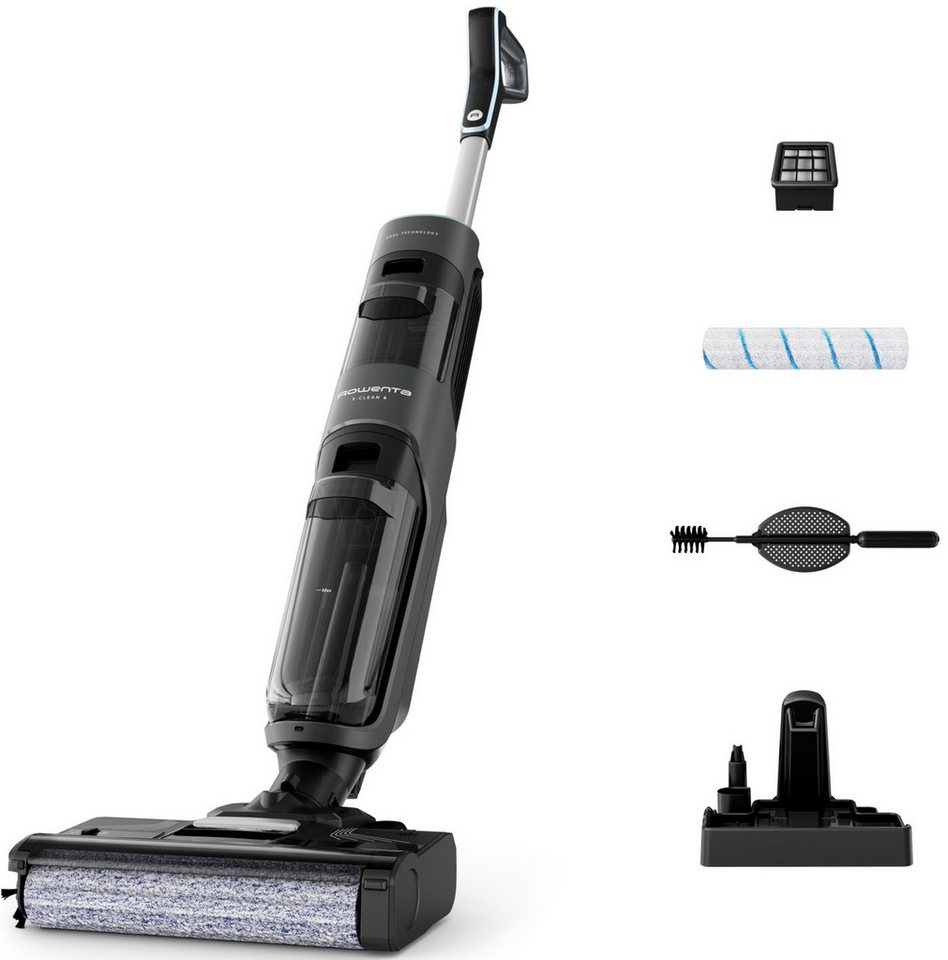 Rowenta Nass-Trocken-Akkusauger X-Clean 4, kabellos, 2-1 Staubsauger für alle Hartböden, 200 W, beutellos, kabellos, Selbstreinigungsfunktion, Schmutzerkennung, GZ5037 Rowenta Nass-Trocken-Akkusauger X-Clean 4, kabellos, 2-1 Staubsauger für alle Hartböden, 200 W, beutellos, kabellos, Selbstreinigungsfunktion, Schmutzerkennung, GZ5037 von Rowenta