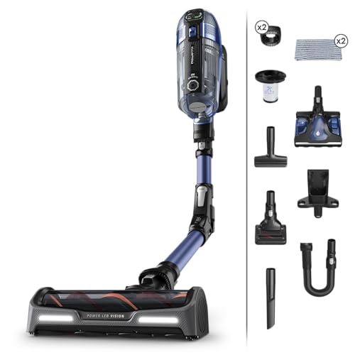 Rowenta RH99C0 X-Force Flex 14.60 Aqua, Akku-Staubsauger, Schwarz/Blau, 200 W, 0.9 liters von Rowenta
