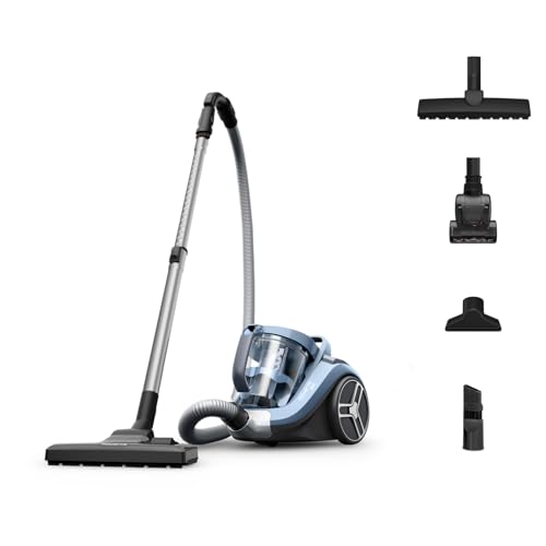 Rowenta RO4871EA Compact Power XXL, beutelloser Bodenstaubsauger, blau/silber, 550 W, 2.5 liters, 75 Dezibel von Rowenta