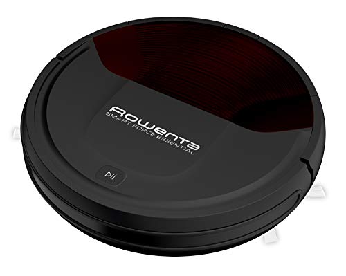 Rowenta RR6943 Smart Force Essential Saugroboter Roboter-Staubsauger (hohe Saugleistung auf allen Böden, Laufzeit: bis zu 150 Minuten, inklusive Fernbedienung, Ladestation und Magnetstreifen) schwarz von Rowenta