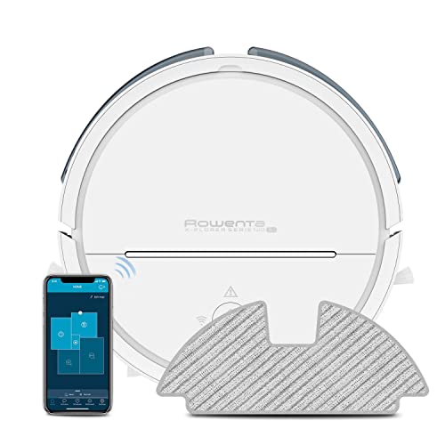 Rowenta Saugroboter X-PLORER Serie 120 AI RR7877 | Lernfähige Laser-Navigation | Ultra-Präzises Automatisches Reinigen | Hohe Datensicherheit | Steuerung Per App | 4 In 1 Reinigung | 120m² | Weiß von Rowenta