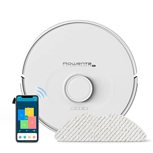 Rowenta RR8567 X-Plorer Serie 75 4-in-1 Wisch- & Saugroboter | Laser-Navigationssystem | 3 Reinigungsmodi | Teppicherkennung | 120 Min. Laufzeit | 4 Std. Ladezeit | 0,3 L Staubbehälter | Weiß Rowenta RR8567 X-Plorer Serie 75 4-in-1 Wisch- & Saugroboter | Laser-Navigationssystem | 3 Reinigungsmodi | Teppicherkennung | 120 Min. Laufzeit | 4 Std. Ladezeit | 0,3 L Staubbehälter | Weiß von Rowenta