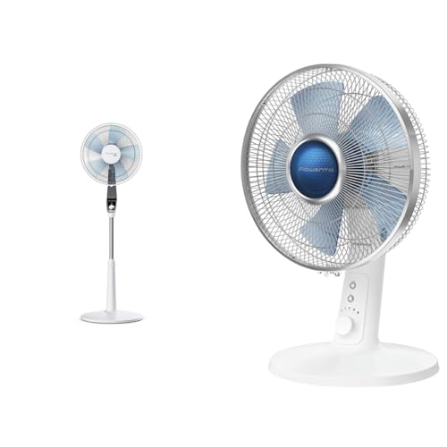 Rowenta VU5640 Standventilator Turbo Silence Extreme | 4 Geschwindigkeitsstufen Grau/Antrazit/Weiß & VU2730 Turbo Silence Extreme+ Tischventilator | sehr leise und leistungsstark Weiß Rowenta VU5640 Standventilator Turbo Silence Extreme | 4 Geschwindigkeitsstufen Grau/Antrazit/Weiß & VU2730 Turbo Silence Extreme+ Tischventilator | sehr leise und leistungsstark Weiß von Rowenta