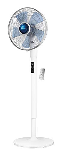 Rowenta VU5870 Standventilator Turbo Silence Extreme+ | Fernbedienung | 5 Geschwindigkeiten | Abschaltautomatik | Timer | Automatische Oszillation | Höhenverstellbar, Weiß von Rowenta