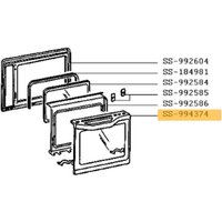 Ersatzteil - Glas + Griff + Halterung (Referenz SS-994374) 465X347 mm - Rowenta von Rowenta