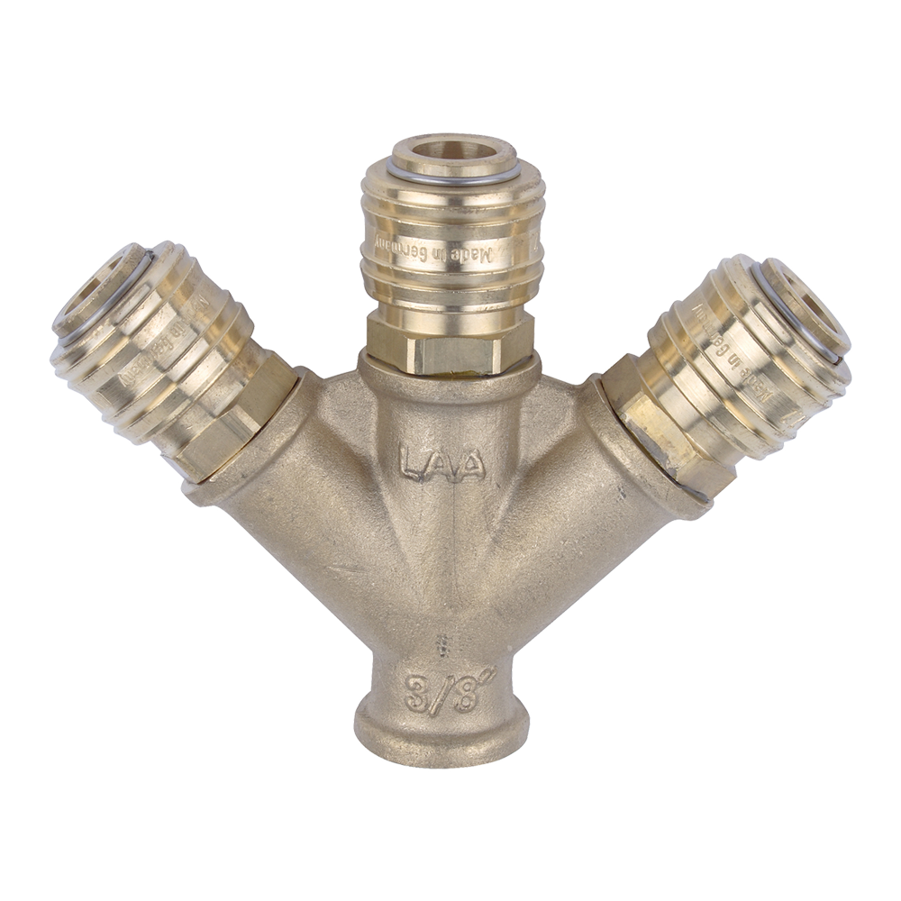 Rowi Druckluft-Verteiler 3-fach, 3/8" IG Rowi Druckluft-Verteiler 3-fach, 3/8" IG von Rowi