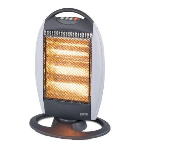 Rowi Halogen Heizstrahler 1200 W tragbar HHS 1200/3/1 T Small, 3 Heizstufen von Rowi